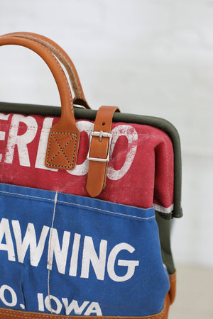 1950's era Salvaged Work Apron Carryall