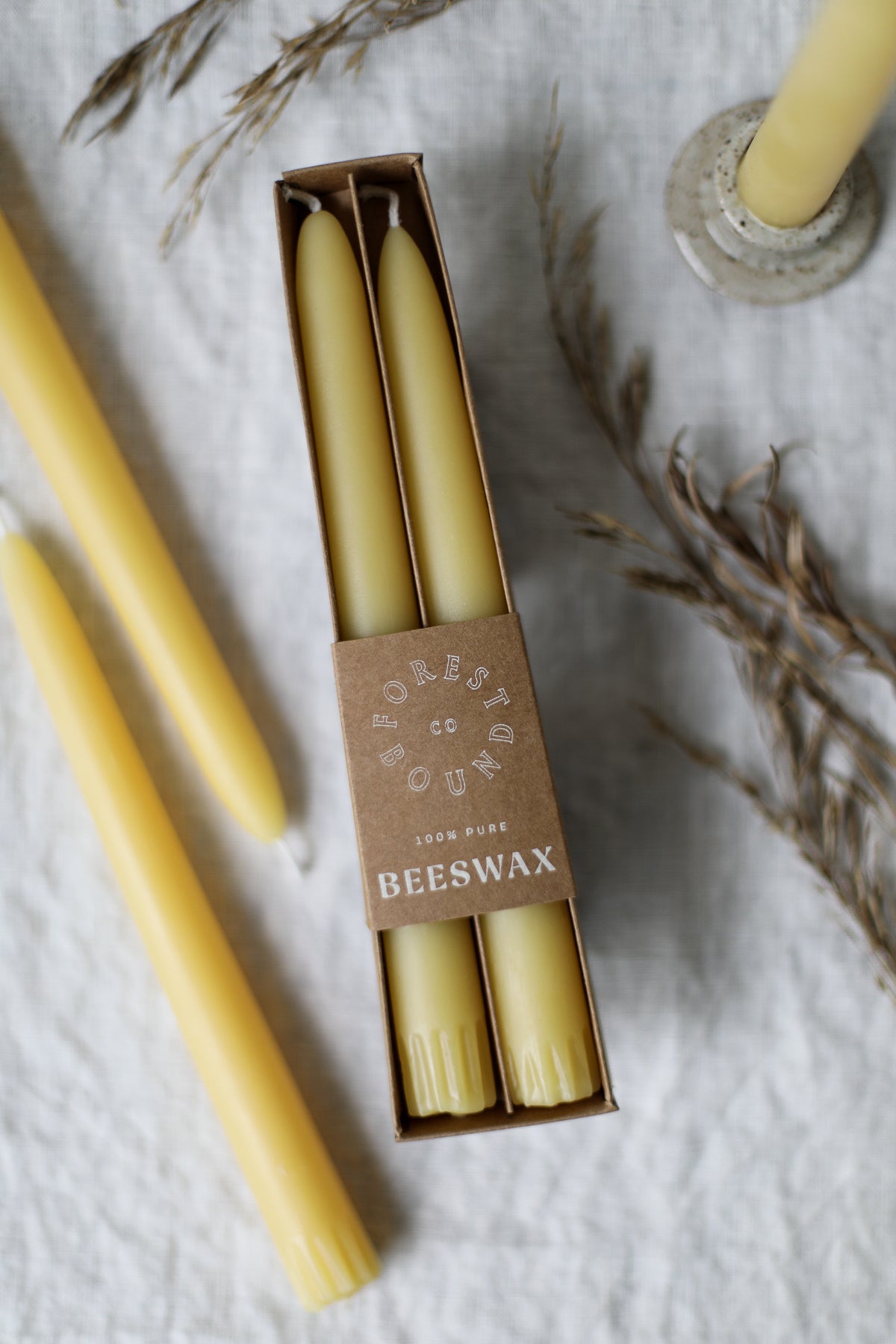 Beeswax Candles | 6 Tapers