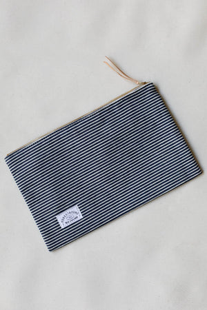 1950's era Ticking Fabric Utility Pouch