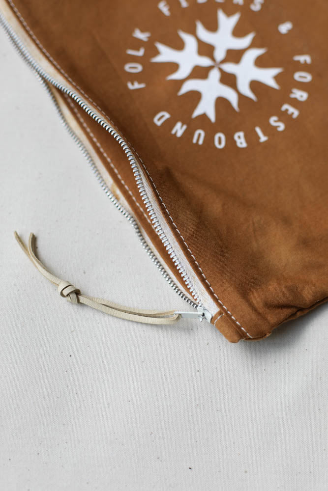 Folk Fibers x Forestbound Logo Zip Pouch