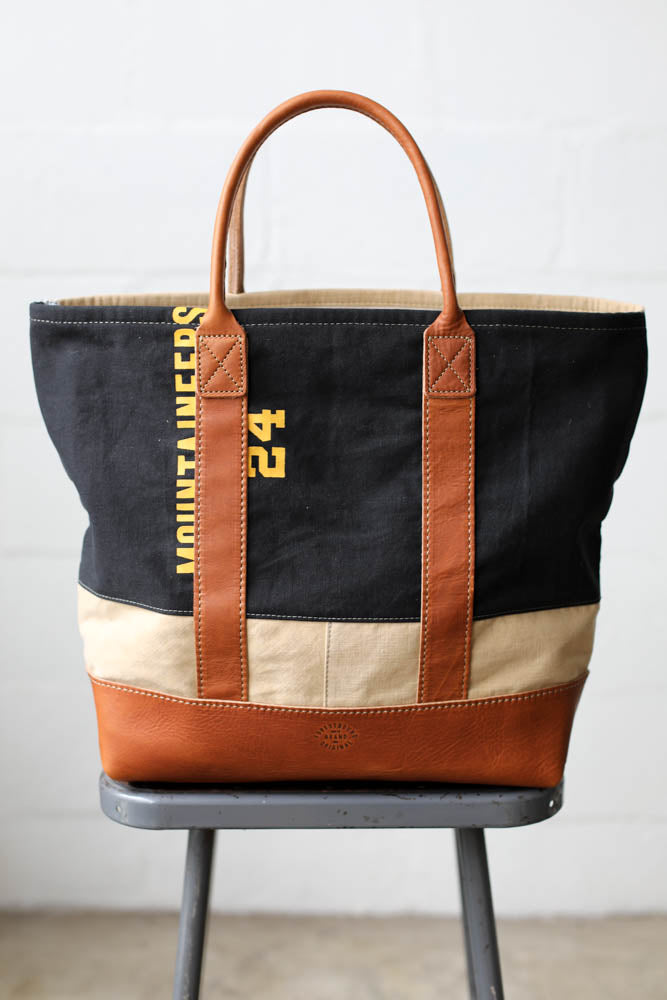 1960's era Salvaged Canvas Tote Bag