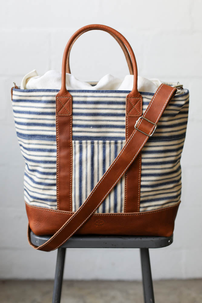 1950's era Salvaged Ticking Tote Bag – FORESTBOUND