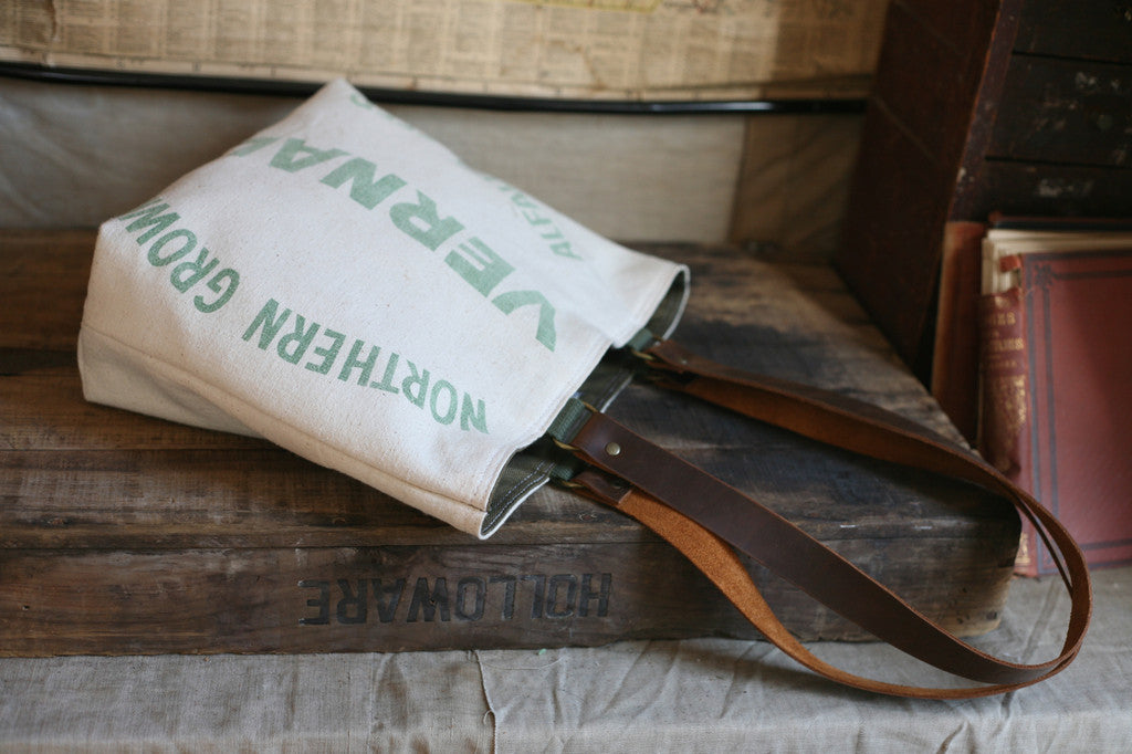 1950's era Farm Feedsack Tote Bag - SOLD