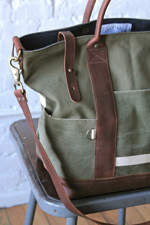 WWII era Canvas Weekend Bag