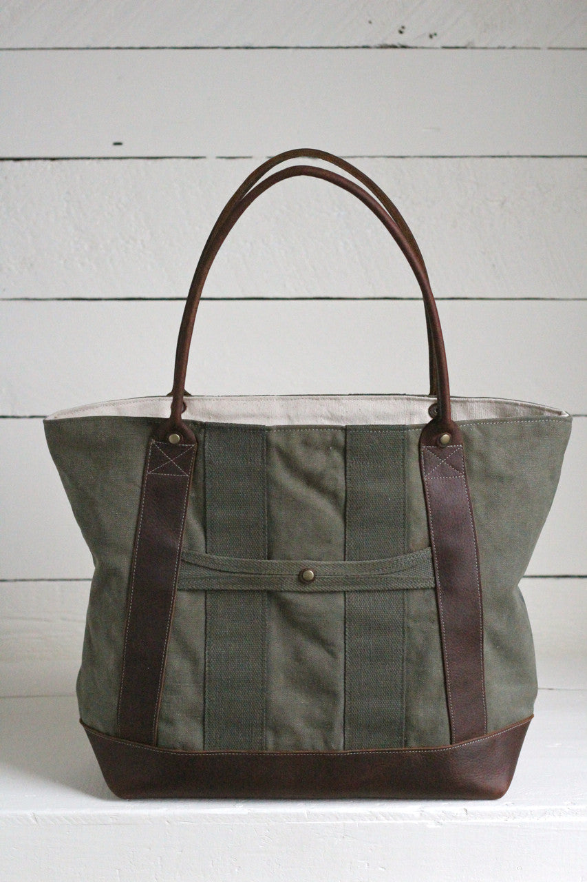 WWII era Canvas and Leather Carryall – FORESTBOUND