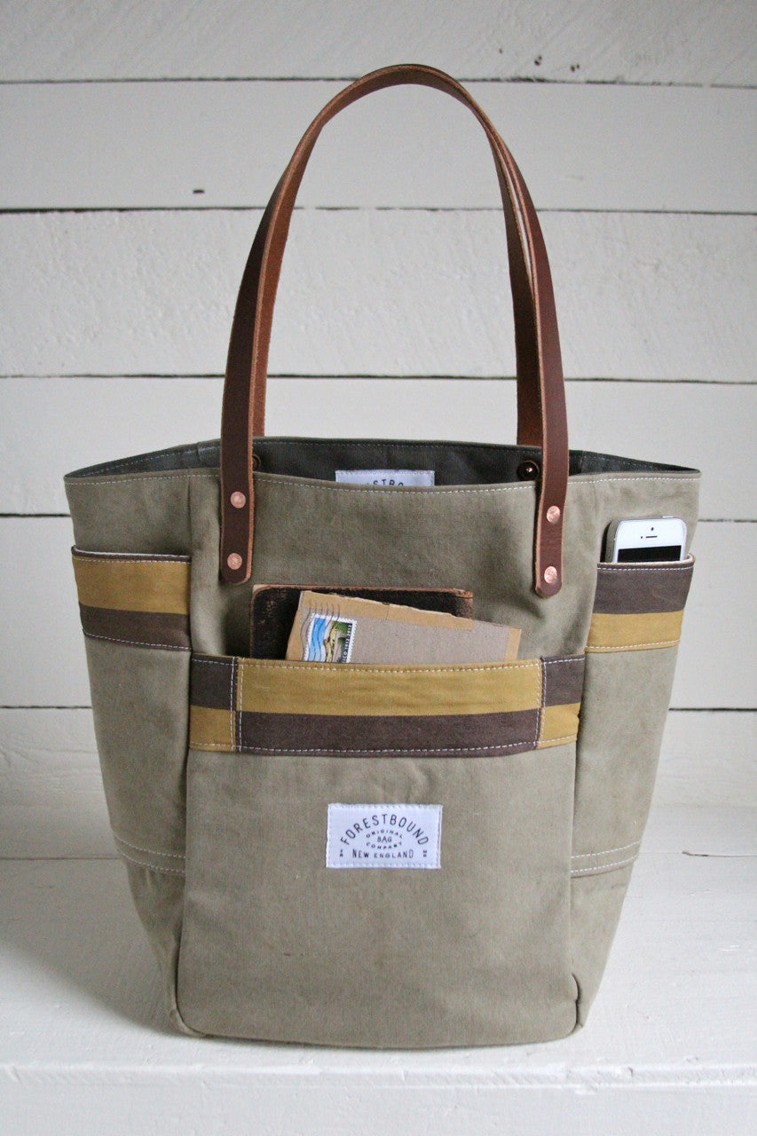 1940's era Canvas Pocket Tote Bag – FORESTBOUND