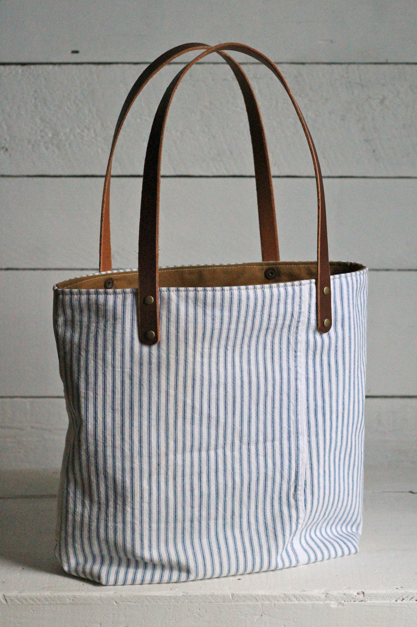 1950's era Ticking Fabric Pocket Tote Bag – FORESTBOUND
