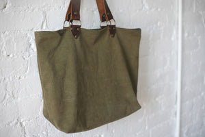 WWII era Canvas Tote Bag - SOLD