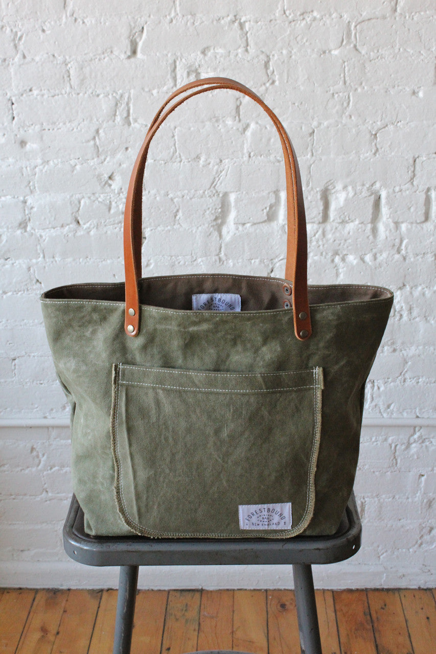 WWII era Military Canvas Pocket Tote – FORESTBOUND