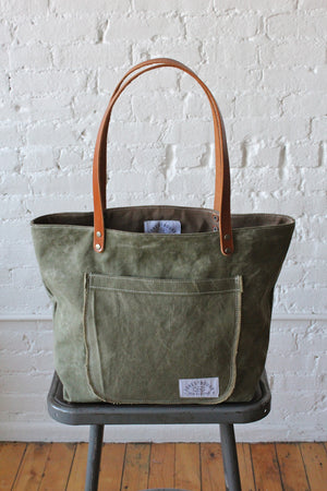 Authentic Re-purposed Military Canvas Leather Tote Bag 015 - Etsy