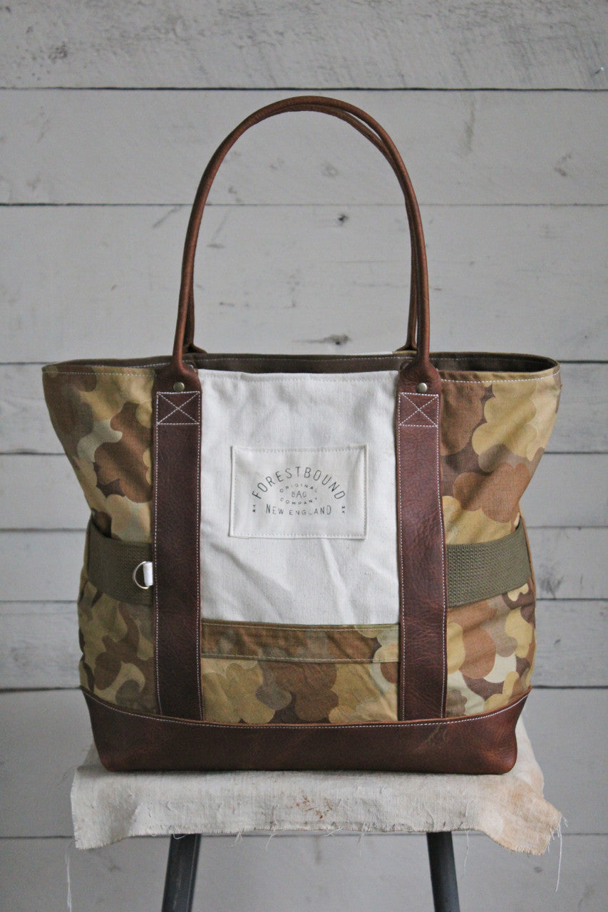 1953 Korean War Mitchell Cloud Camo & WWII era US Navy Canvas Carryall ...