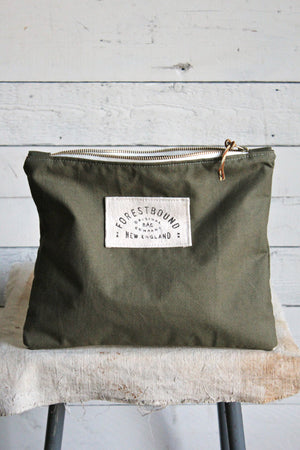 WWII era Canvas & Lumber Apron Utility Pouch